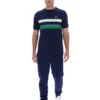 T-shirt rayé Iggy bleu marine Fila
