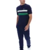 T-shirt rayé Iggy bleu marine Fila