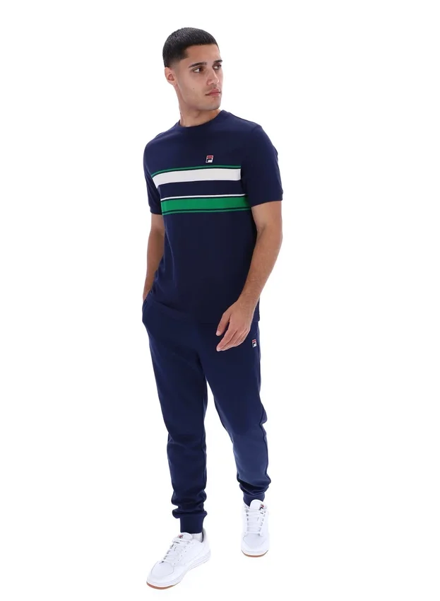 T-shirt rayé Iggy bleu marine Fila