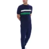 T-shirt rayé Iggy bleu marine Fila