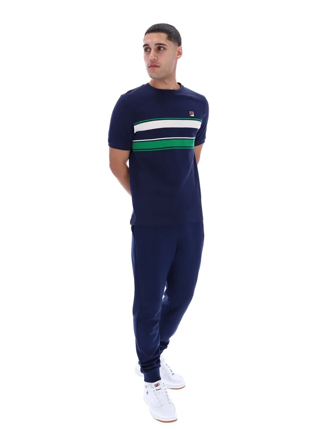 T-shirt rayé Iggy bleu marine Fila