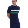 T-shirt rayé Iggy bleu marine Fila