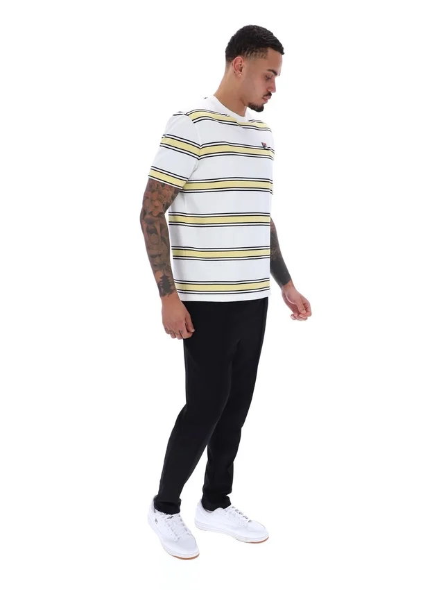 T-shirt rayé Sanders teint dans la masse