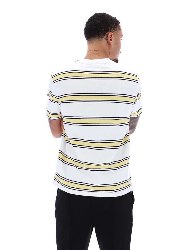 T-shirt rayé Sanders teint dans la masse