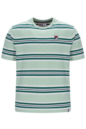 T-shirt à rayures Cesare teint dans la masse « Surf Spray »