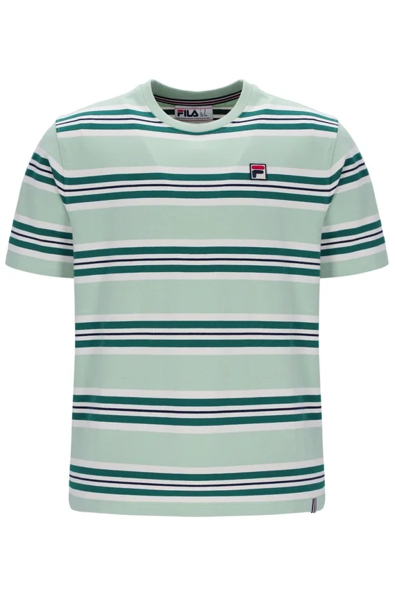 T-shirt à rayures Cesare teint dans la masse « Surf Spray »