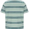 T-shirt à rayures Cesare teint dans la masse « Surf Spray »