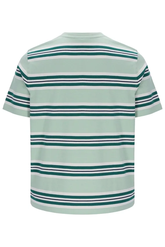 T-shirt à rayures Cesare teint dans la masse « Surf Spray »