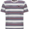 T-shirt à rayures teint dans la masse Gardenia Cesare