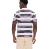 T-shirt à rayures teint dans la masse Gardenia Cesare