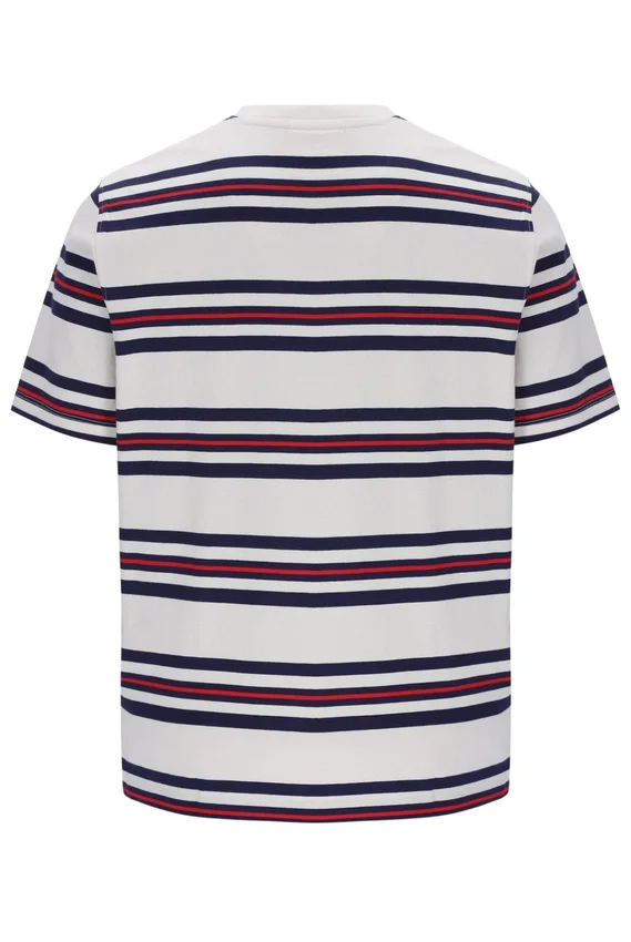 T-shirt à rayures teint dans la masse Gardenia Cesare