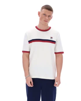 T-shirt Rosario Gardenia à rayures en tissu éponge