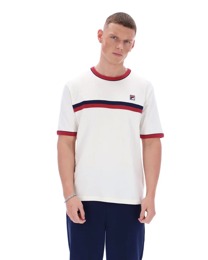 T-shirt Rosario Gardenia à rayures en tissu éponge