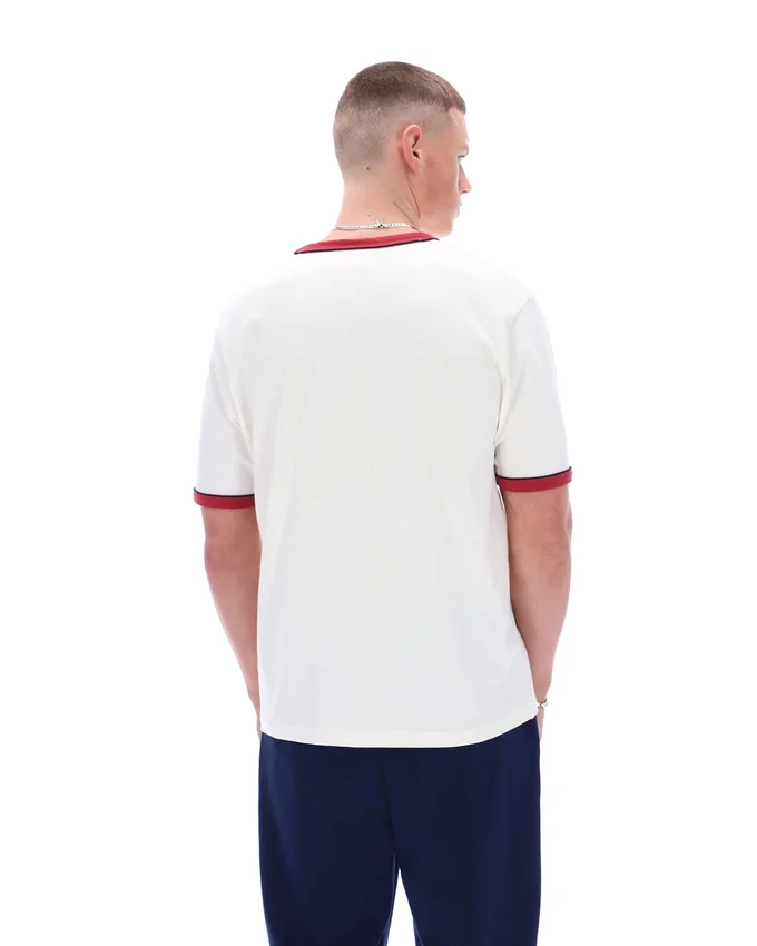 T-shirt Rosario Gardenia à rayures en tissu éponge