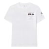 T-shirt uni à imprimé lettres « Blanc »