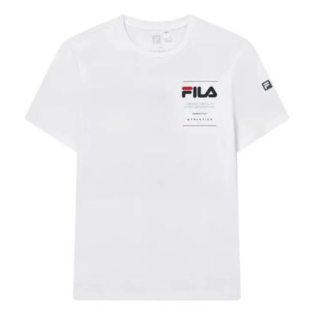 T-shirt uni à imprimé lettres « Blanc »