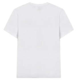T-shirt uni à imprimé lettres « Blanc »