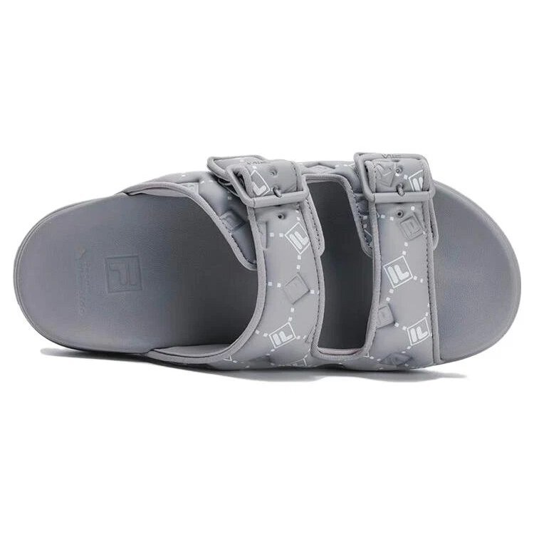 Tongs Lucia Fashion « Gris Blanc »