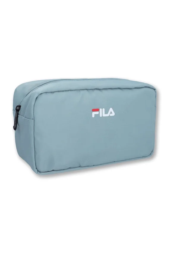 Trousse de toilette grise avec logo