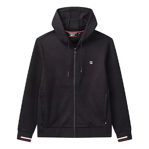 Veste à capuche en tricot avec logo brodé, bleue