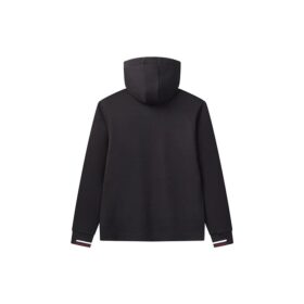 Veste à capuche en tricot avec logo brodé, bleue