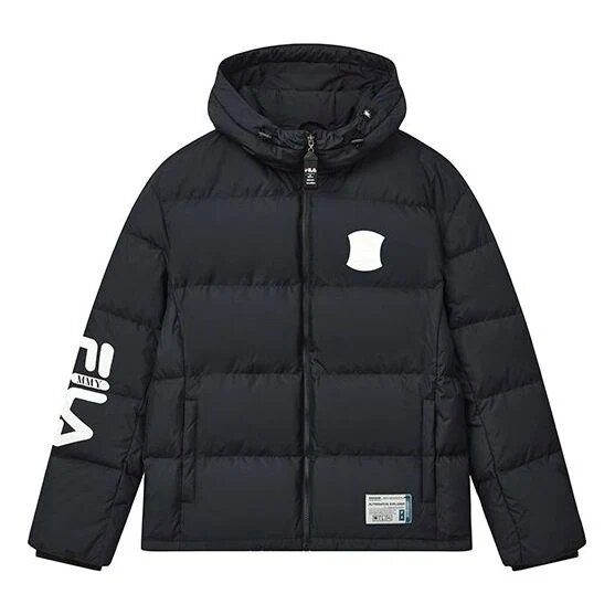 Veste à capuche oversize issue de la collaboration Fila x Mihara Yasuhiro « Black White Blue »