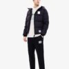 Veste à capuche oversize issue de la collaboration Fila x Mihara Yasuhiro « Black White Blue »