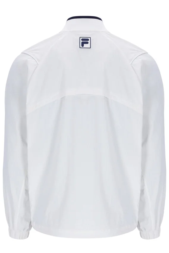 Veste d'échauffement de tennis unisexe blanc cassé