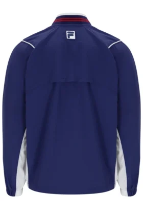 Veste d’échauffement de tennis unisexe bleu marine
