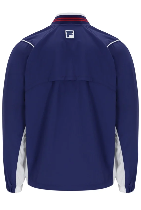 Veste d'échauffement de tennis unisexe bleu marine