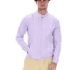 Veste de motard emblématique Terrinda, couleur lilas pastel