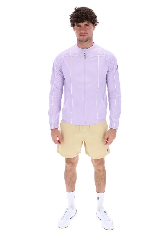 Veste de motard emblématique Terrinda, couleur lilas pastel