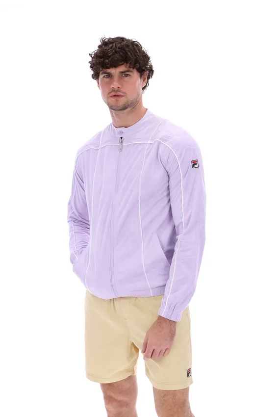Veste de motard emblématique Terrinda, couleur lilas pastel