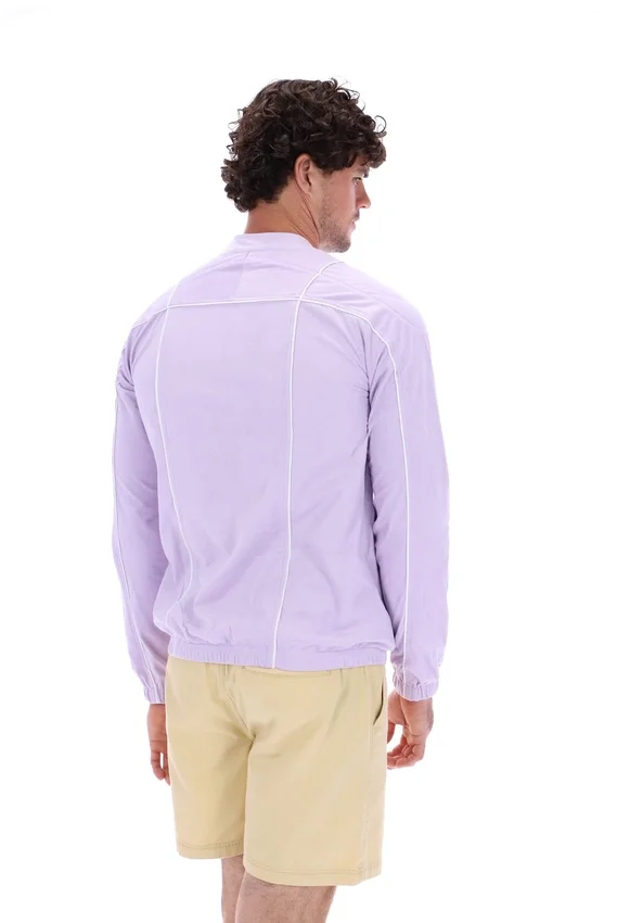 Veste de motard emblématique Terrinda, couleur lilas pastel