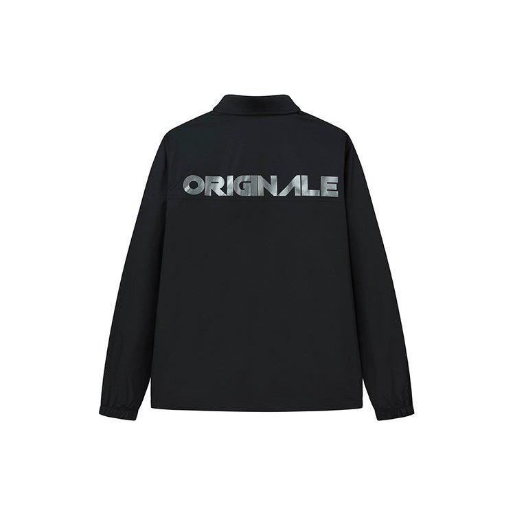 Veste de sport décontractée Fila pour homme avec logo Alphabet, noire