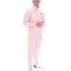 Veste de survêtement Armando rose pâle à passepoil contrasté