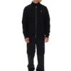 Veste de survêtement Davey noire à fermeture éclair intégrale