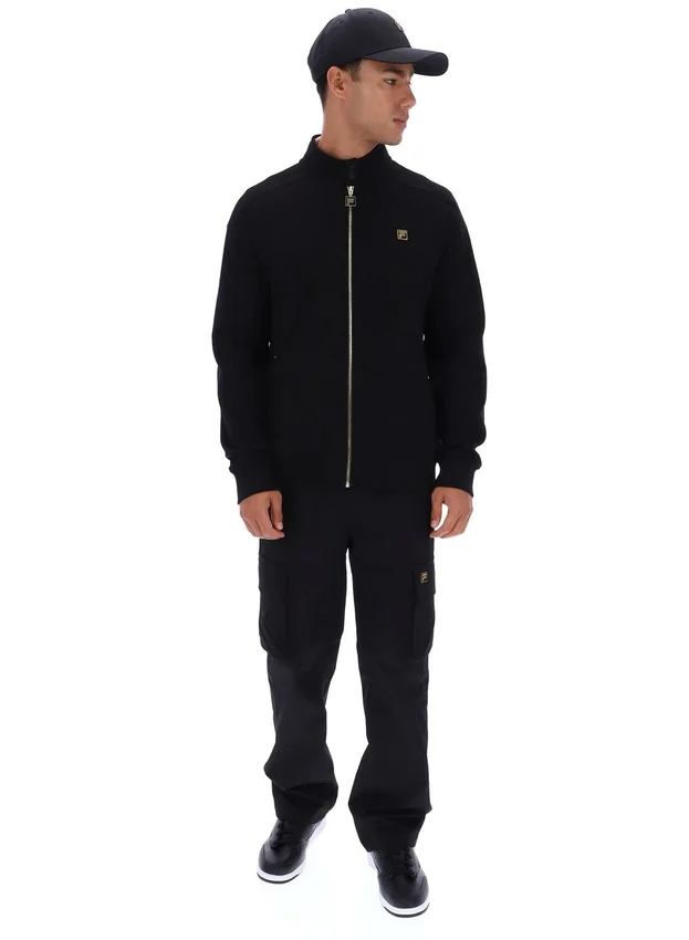 Veste de survêtement Davey noire à fermeture éclair intégrale