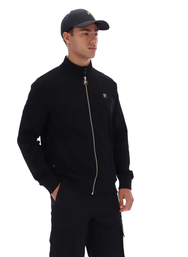 Veste de survêtement Davey noire à fermeture éclair intégrale