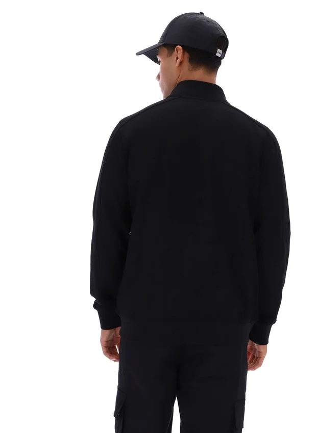 Veste de survêtement Davey noire à fermeture éclair intégrale