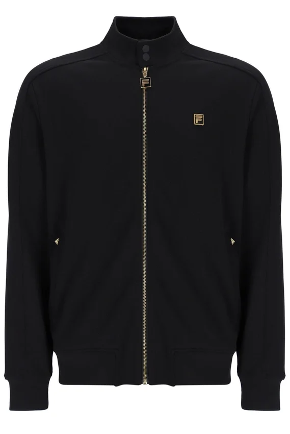Veste de survêtement Davey noire à fermeture éclair intégrale