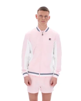 Veste de survêtement de baseball Settanta rose pâle
