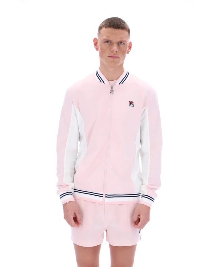 Veste de survêtement de baseball Settanta rose pâle