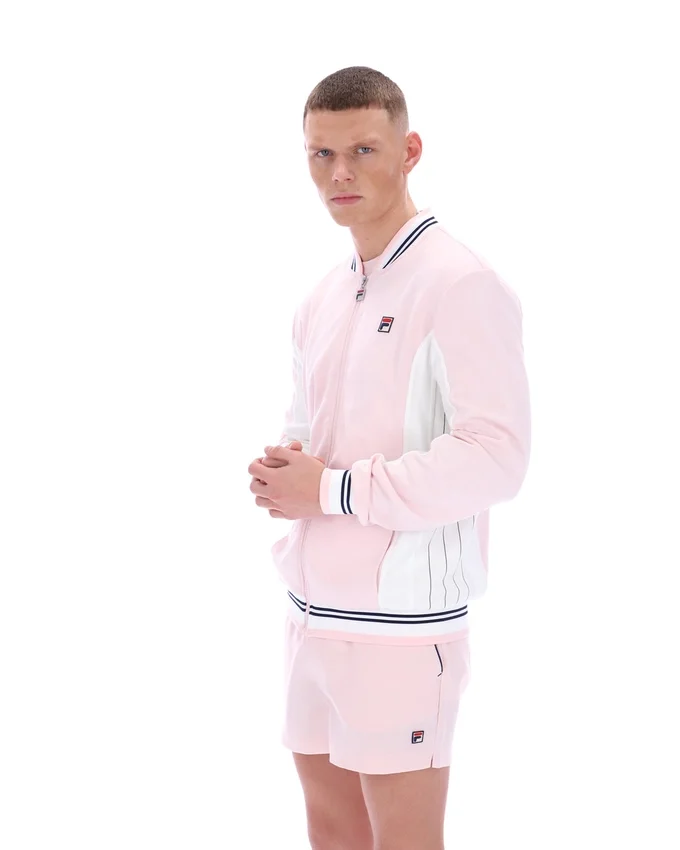 Veste de survêtement de baseball Settanta rose pâle