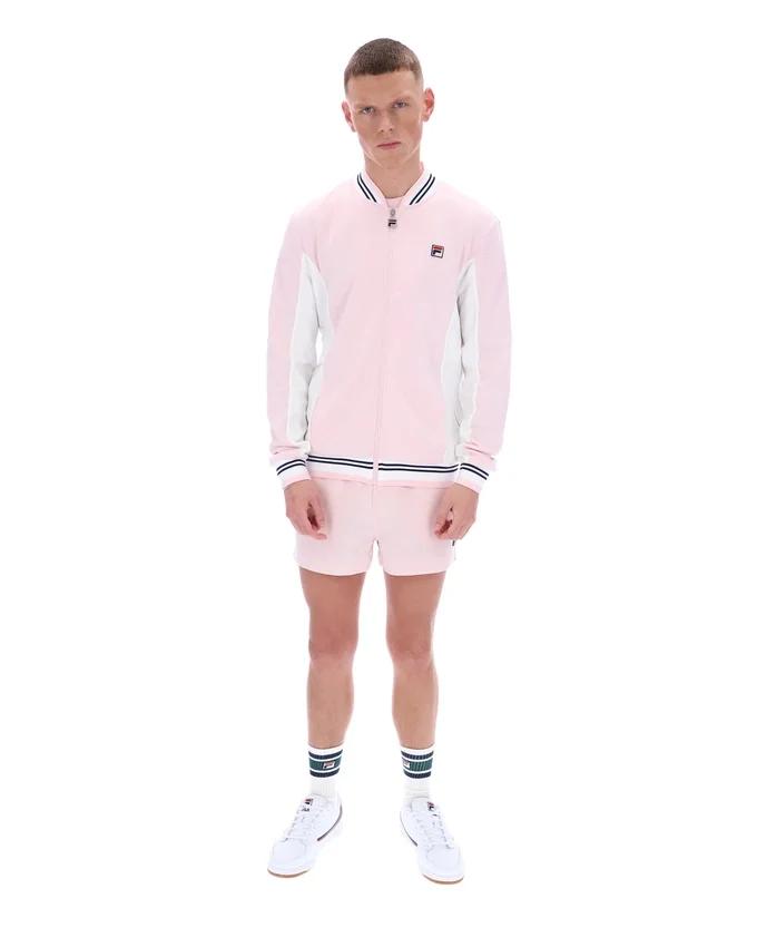 Veste de survêtement de baseball Settanta rose pâle