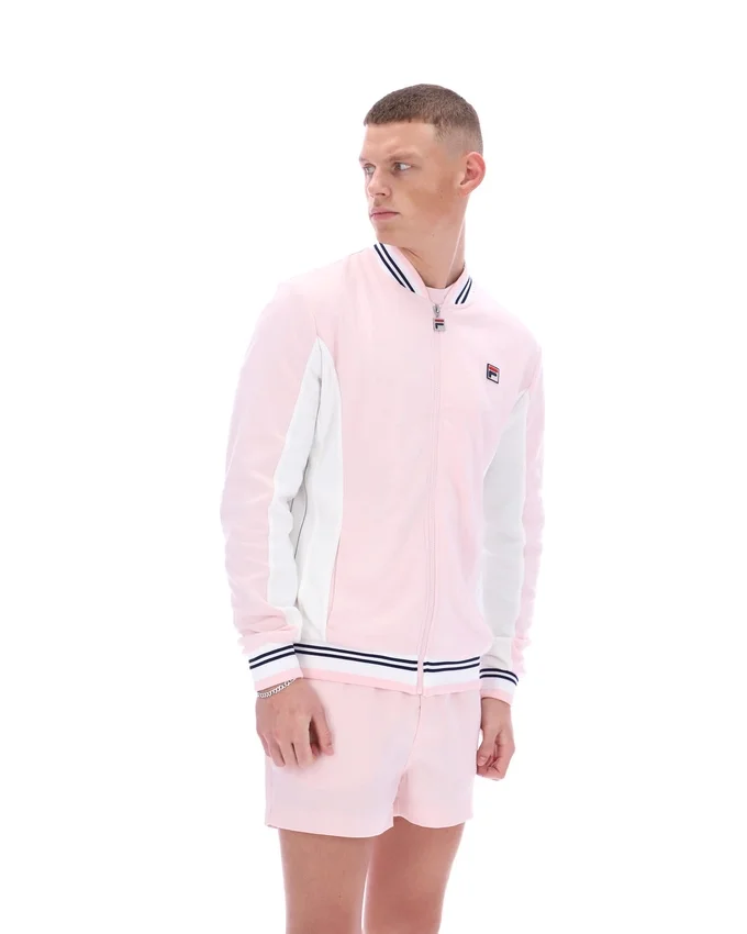 Veste de survêtement de baseball Settanta rose pâle