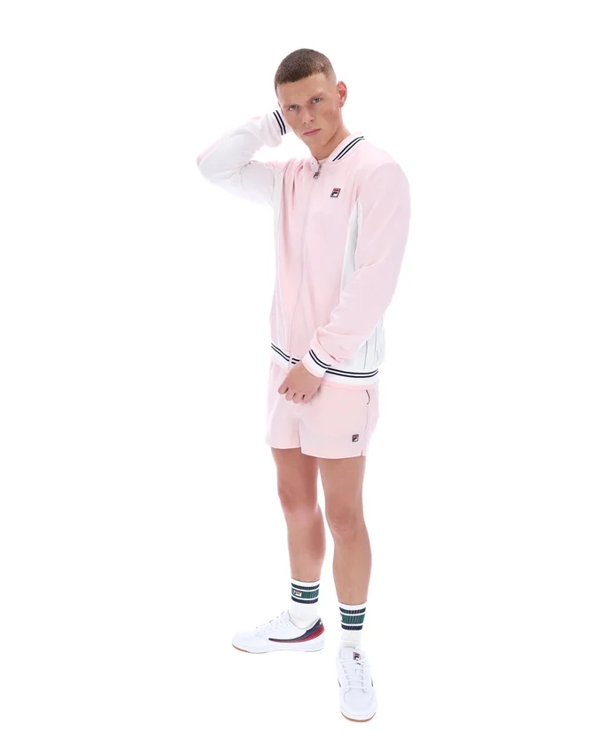Veste de survêtement de baseball Settanta rose pâle