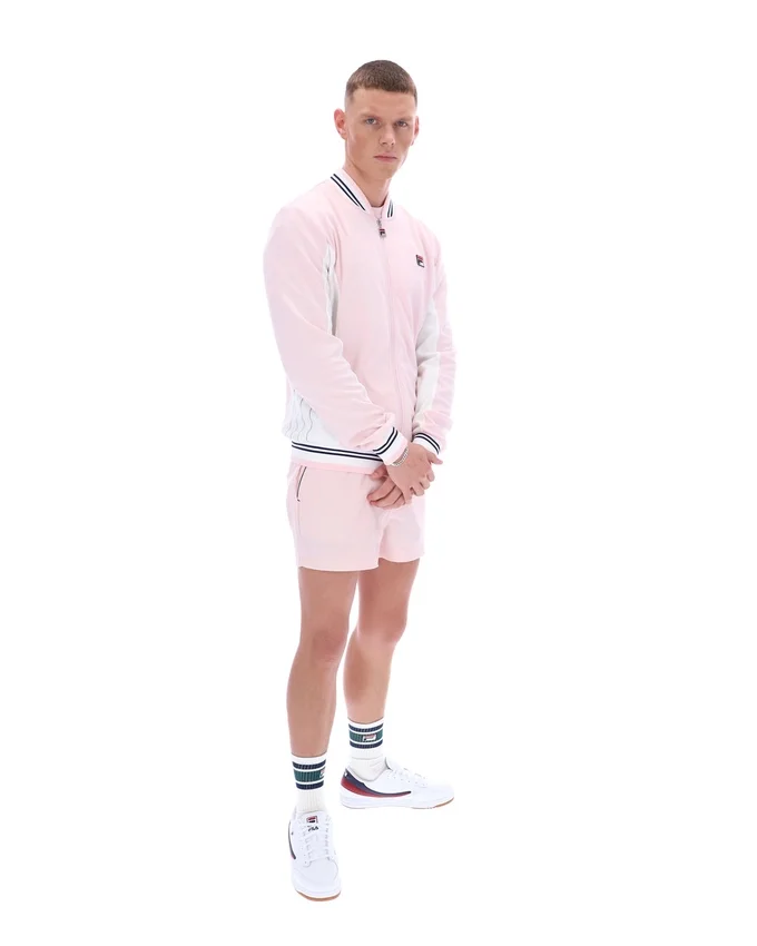 Veste de survêtement de baseball Settanta rose pâle