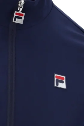 Veste de survêtement de tennis bleu marine pour femme