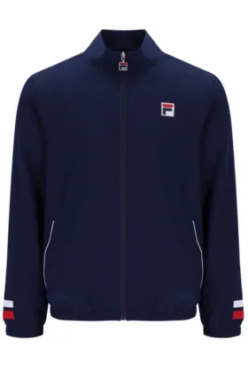 Veste de survêtement de tennis bleu marine pour homme